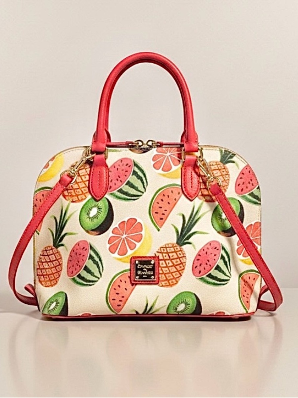 Dooney & Bourke Tutti Frutti in Ruby Fruit Satchel / Crossbody Handbag crossbody